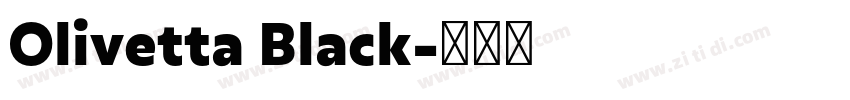 Olivetta Black字体转换 Olivetta Black字体转换